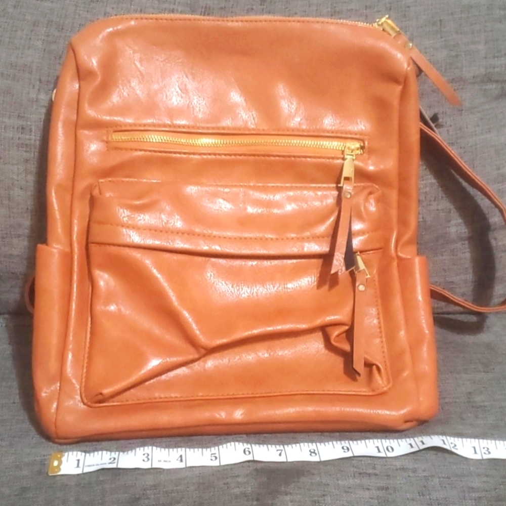 Brown Backpack Purse